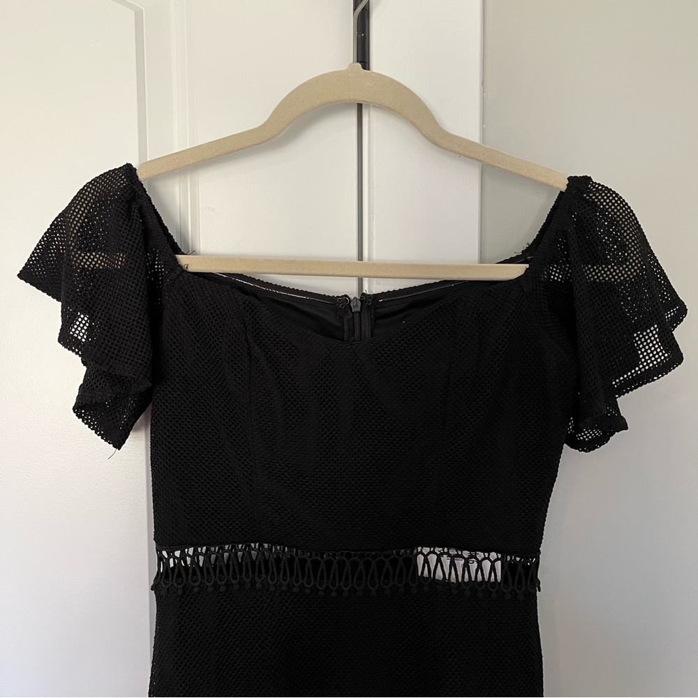 NWT Hello Molly In Other News Dress Black Mesh - Picture 5 of 10